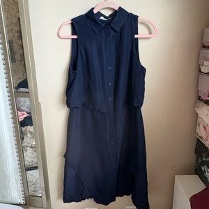 Parker Elegant Dark Blue Sleeveless Dress